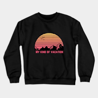 My Kind Of Vacation Distressed Peachy Sunset Crewneck Sweatshirt